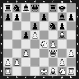 1955 Budapest – Round 1 – Tipary, Lajos – 1/2-1/2 – Weinberger, Tibor – G24