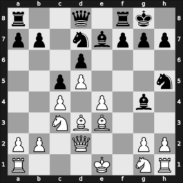1955 Budapest – Round 1 – Kluger, Gyula – 1/2-1/2 – Hajtun, Joseph – G27