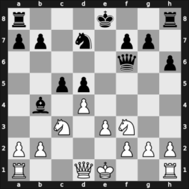 1955 Budapest – Round 1 – Hajtun, Joseph – 1/2-1/2 – Pogats, Jozsef Jr. – G37