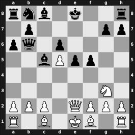1955 Budapest – Round 1 – Pogats, Jozsef Jr. – 0-1 – Tapaszto Binet, Laszlo – G50
