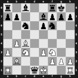 1955 Budapest – Round 1 – Barczay, Laszlo – 1/2-1/2 – Erdy, Bela – G82