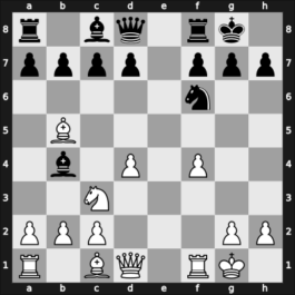 1955 Clare Benedict Cup – Round 1.3 – Johner, Hans – 1/2-1/2 – Dueckstein, Andreas – G8