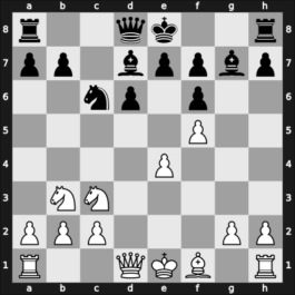 1955 DDR Ch U18 – Round 5 – Zinn, Lothar – 1/2-1/2 – Krug, Peter – G8