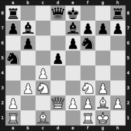 1955 Gothenburg Interzonal – Round 5 – Geller, Efim P – 1/2-1/2 – Keres, Paul Petrovich – G42