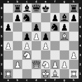 1955 Gothenburg Interzonal – Round 6 – Fuderer, Andrija – 1-0 – Najdorf, Miguel – G55