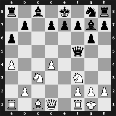 1955 Gothenburg Interzonal – Round 9 – Bronstein, David I – 1-0 – Geller, Efim P – G84