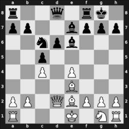 1955 HUN Ch 11th – Round ? – Portisch, Lajos – 1/2-1/2 – Pogats, Jozsef Jr. – G3
