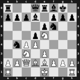 1955 HUN Ch 11th – Round ? – Jenei, Ferenc – 1/2-1/2 – Pogats, Jozsef Jr. – G6