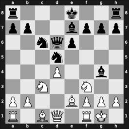 1955 Hamburg – Round 3 – Teschner, Rudolf – 1/2-1/2 – Pirc, Vasja – G34