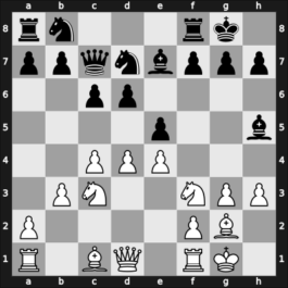 1955 Hamburg – Round 5 – Heinicke, Herbert – 1/2-1/2 – Pirc, Vasja – G45
