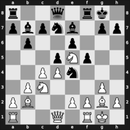 1955 Hamburg – Round 9 – Kieninger, Georg – 1/2-1/2 – Pirc, Vasja – G68