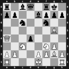 1955 Hamburg – Round 11 – Heinicke, Herbert – 1/2-1/2 – Teschner, Rudolf – G81