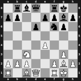 1955 Hamburg – Round 11 – Kieninger, Georg – 1/2-1/2 – Darga, Klaus – G84