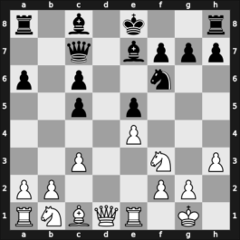 1955 Hamburg – Round 12 – Pfeiffer, Gerhard – 1/2-1/2 – Kieninger, Georg – G93