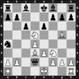 1955 Hoechst ch-GER – Round 1 – Niephaus, Walter – 1/2-1/2 – Scheipl, Ralf – G16