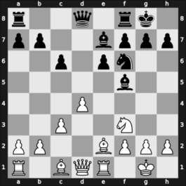 1955 Hoechst ch-GER – Round 1 – Pfeiffer, Gerhard – 1/2-1/2 – Hoenlinger, Baldur – G42