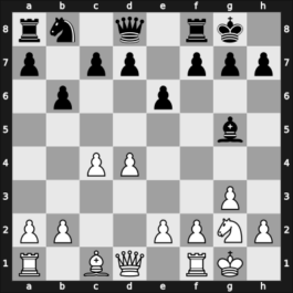 1955 Hoechst ch-GER – Round 1 – Hoenlinger, Baldur – 1/2-1/2 – Niephaus, Walter – G61