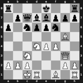 1955 Hoogovens – Round 7 – Kovacs H., Zoltan – 1/2-1/2 – Pilnik, Herman – G34
