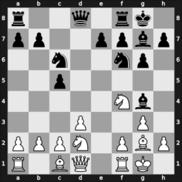 1955 Hungary – Round 5 – Keres, Paul Petrovich – 1/2-1/2 – Benko, Pal – G14