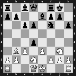 1955 Hungary Ch – Round 1 – Tipary, Lajos – 1/2-1/2 – Szilagyi, Gyorgy Laszlo – G24