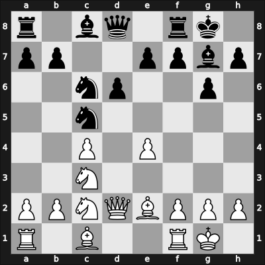 1955 Hungary Ch – Round 1 – Pogats, Jozsef Jr. – 0-1 – Barcza, Gedeon – G42