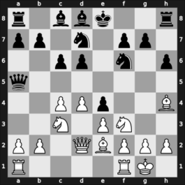 1955 Hungary Ch – Round 1 – Benko, Pal – 1-0 – Hajtun, Jozsef – G2