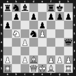 1955 Hungary Ch – Round 1 – Portisch, Lajos – 0-1 – Bilek, Istvan – G41