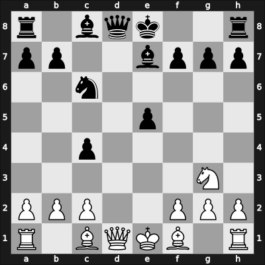 1955 Hungary Ch – Round 1 – Bely, Matthieu – 1/2-1/2 – Barcza, Gedeon – G43