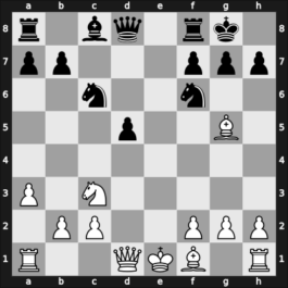 1955 JUG Ch – Round 10 – Trajkovic, Mihajlo – 1/2-1/2 – Gligorić, Svetozar – G11