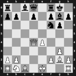 1955 Ljubljana – Round 5 – Robatsch, Karl – 1/2-1/2 – Bertok, Mario Jr. – G43