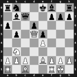 1955 Ljubljana – Round 7 – Bogdanovic, Rajko – 1/2-1/2 – Bertok, Mario Jr. – G56