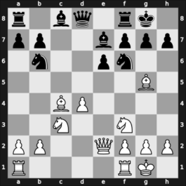 1955 Ljubljana – Round 7 – Stahlberg, Gideon – 1/2-1/2 – Kieninger, Georg – G59