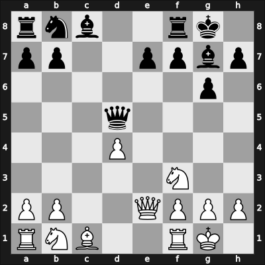 1955 Ljubljana – Round 12 – Paoli, Enrico – 1/2-1/2 – Robatsch, Karl – G106