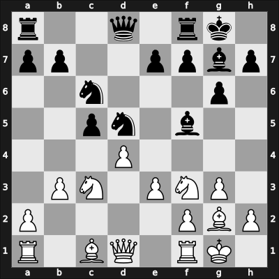 1955 Long Beach US-open – Round 7 – Reshevsky, Samuel – 1/2-1/2 – Byrne, David – G25