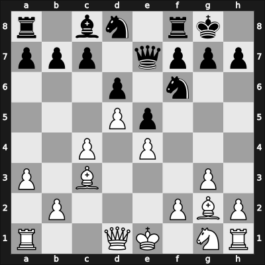 1955 Long Beach US-open – Round 7 – Rossolimo, Nicolas – 1-0 – Kaufman, Allen – G28