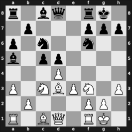 1955 Long Beach US-open – Round 10 – Reshevsky, Samuel – 1-0 – Sandrin, Albert – G55
