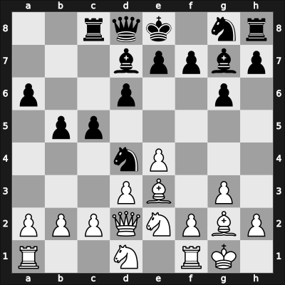 1955 Long Beach US-open – Round 11 – Seidman, Herbert – 1/2-1/2 – Dake, Arthur William – G61