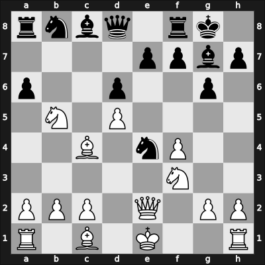 1955 Manhattan CC Ch 5556 – Round 3 – Pavey, Max – 1-0 – Denker, Arnold S – G14