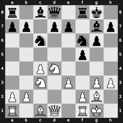 1955 Manhattan CC Ch 5556 – Round 8 – Lombardy, William J – 0-1 – Pinkus, Albert – G40