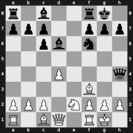 1955 Manhattan CC Ch 5556 – Round 9 – Bernstein, Sidney – 1/2-1/2 – Bisguier, Arthur B – G43
