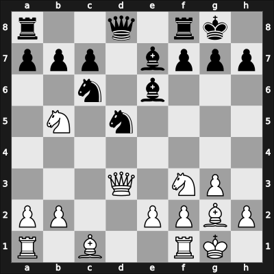 1955 Manhattan CC Ch 5556 – Round 13 – Bisguier, Arthur B – 0-1 – Kevitz, Alexander – G57
