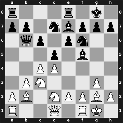 1955 Manhattan CC Ch 5556 – Round 14 – Lombardy, William J – 1-0 – Bernstein, Sidney – G64