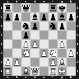 1955 Mar del Plata – Round 1 – Panno, Oscar – 1/2-1/2 – Toran Albero, Roman – G8