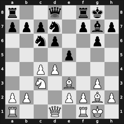 1955 Mar del Plata – Round 3 – Gligorić, Svetozar – 1/2-1/2 – Pachman, Ludek – G18