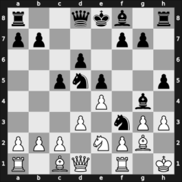 1955 Mar del Plata – Round 4 – Pachman, Ludek – 0-1 – Najdorf, Miguel – G27