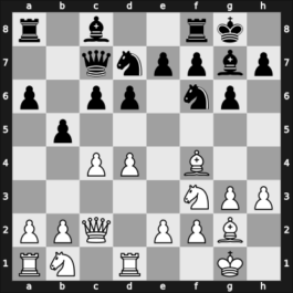 1955 Mar del Plata – Round 6 – Dodero, Emilio – 1/2-1/2 – Panno, Oscar – G42