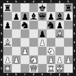 1955 Mar del Plata – Round 7 – Pilnik, Herman – 1/2-1/2 – De Greif, Boris – G50