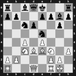1955 Mar del Plata – Round 9 – Ivkov, Borislav – 1/2-1/2 – Szabo, Ladislav – G61