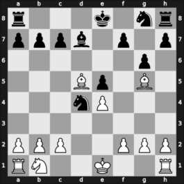1955 Moscow – Round 1 – Bronstein, David I – 1-0 – Scherbakov, Lev – G12