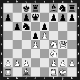 1955 Moscow Ch – Round 1 – Ghionzoli Soloviev, Leonardo – 1-0 – Antoshin, Vladimir S – G10